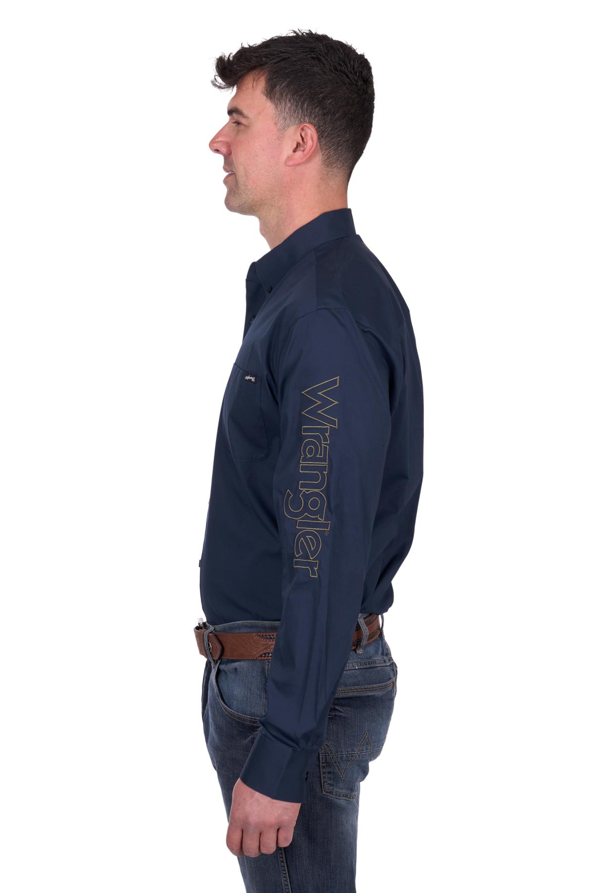 Men’s Brad Logo Button Down Long Sleeve Shirt