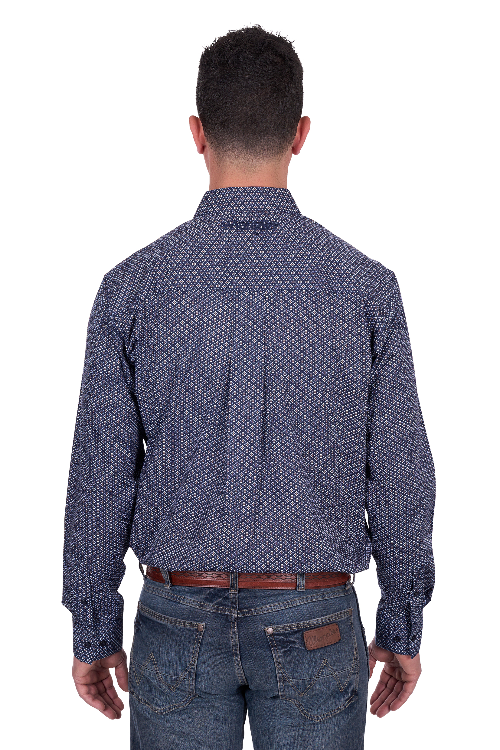 Men’s Carl Print Button Down Long Sleeve Shirt