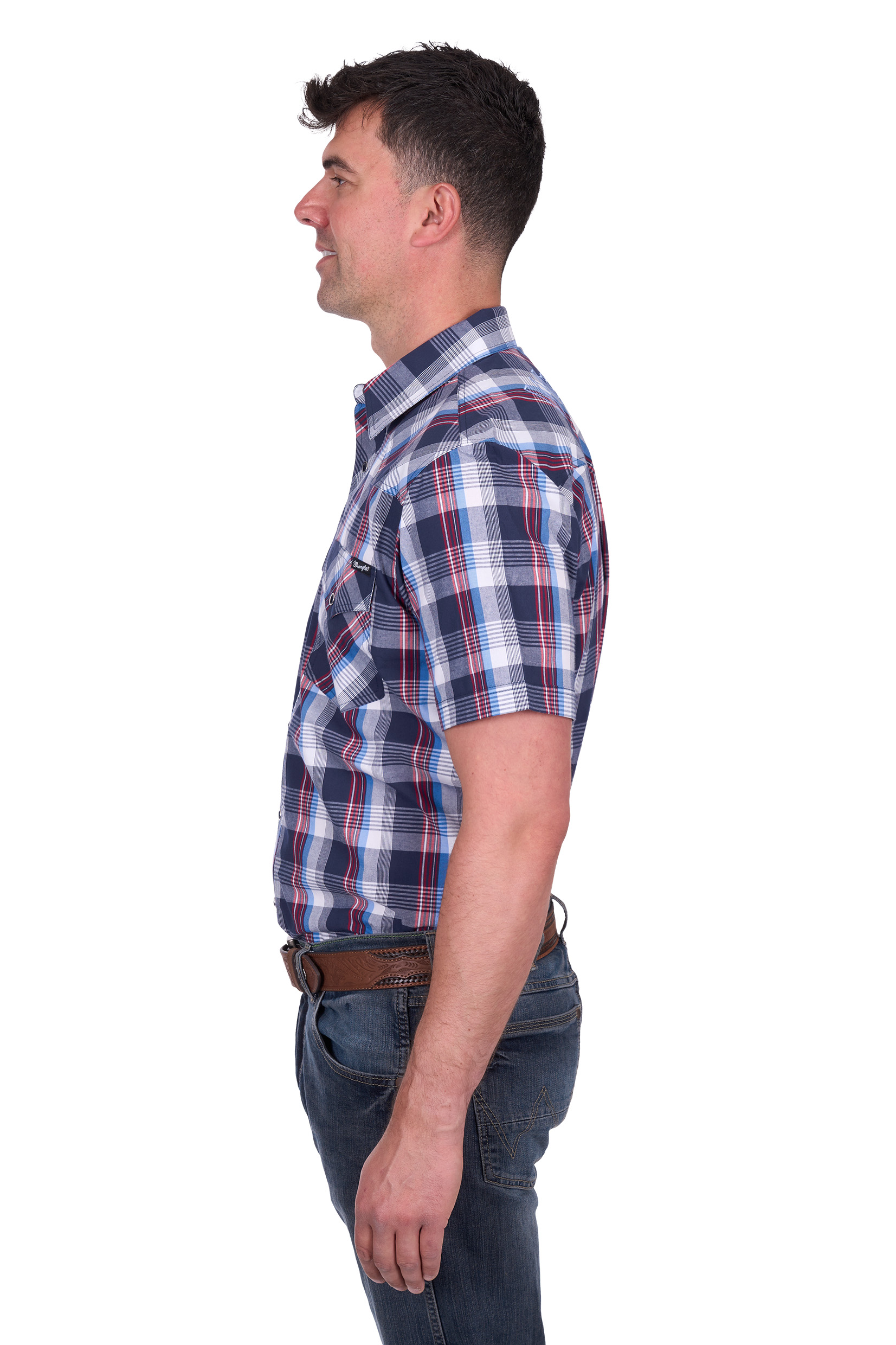Men’s Phillip Check Western Short Sleeve Shirt
