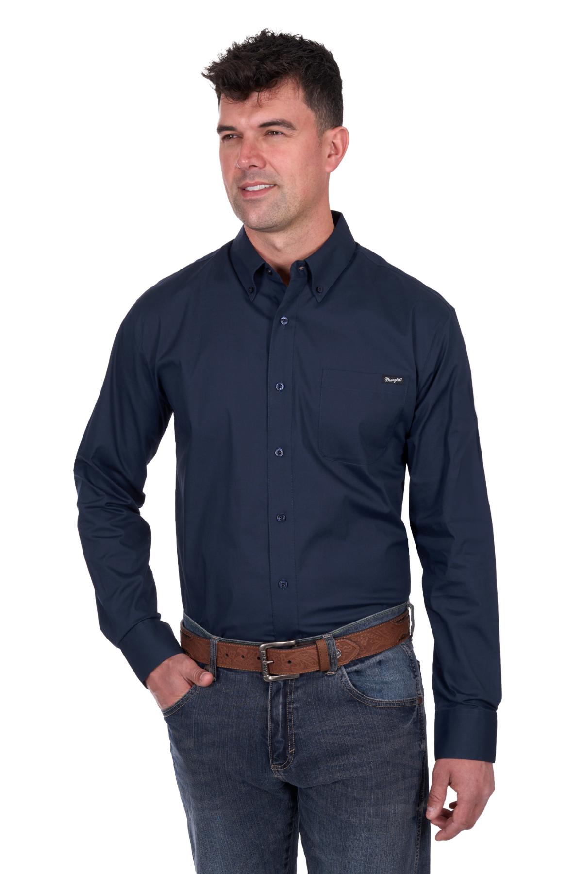 Men’s Brad Logo Button Down Long Sleeve Shirt