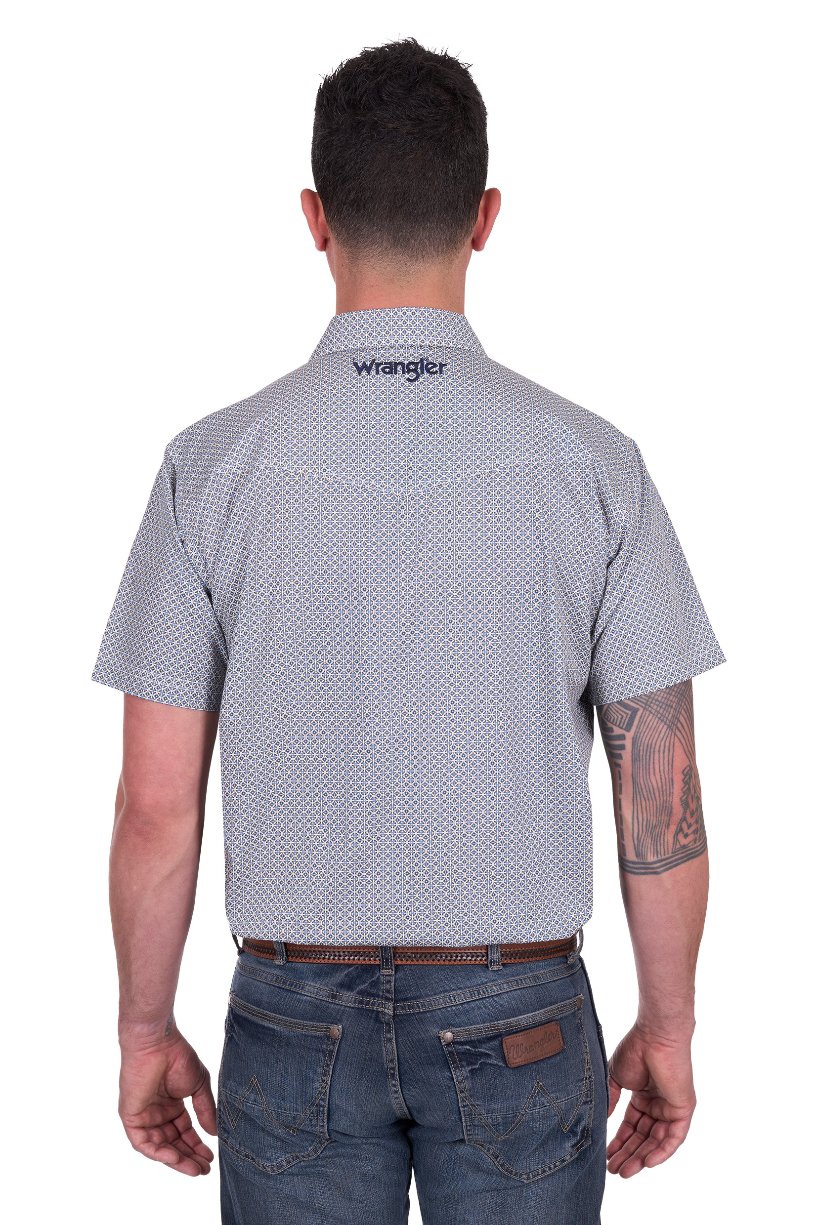 Men’s Jimmy Print Western Short Sleeve Shirt