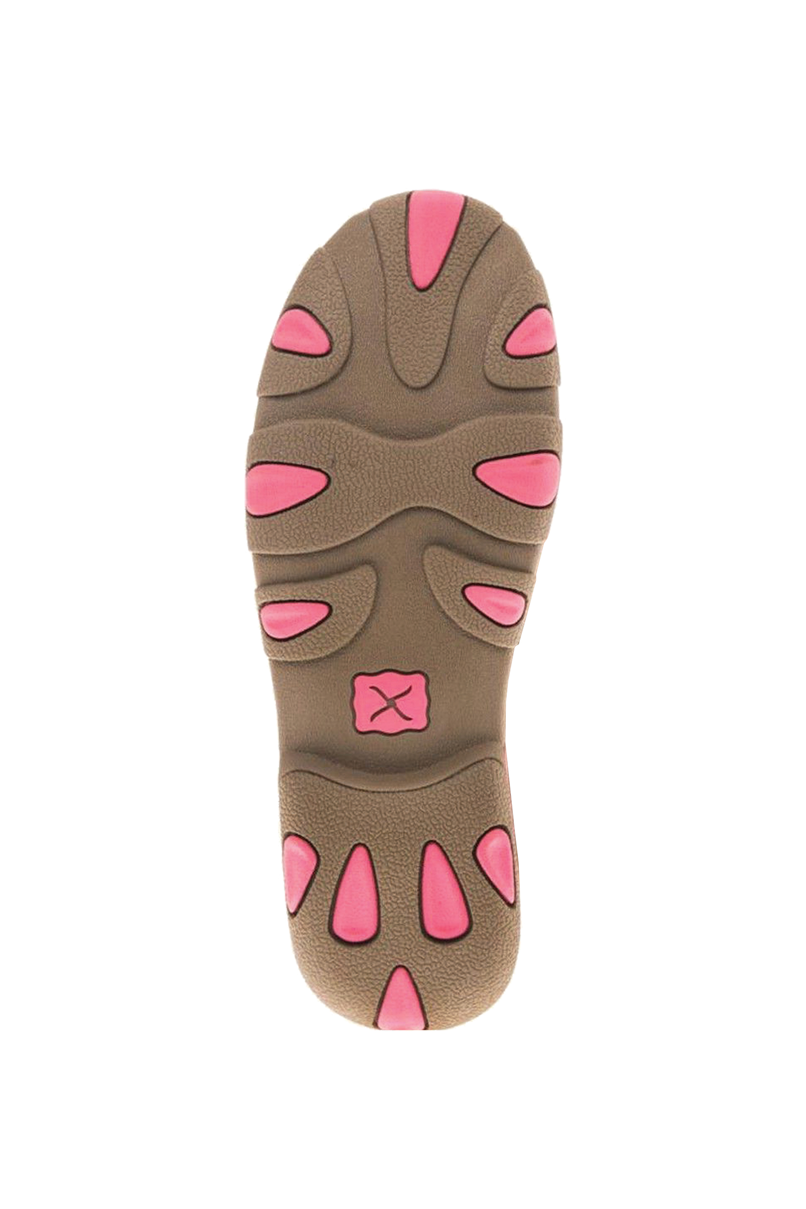 Womens Pink Ribbon Mocs Lace Up