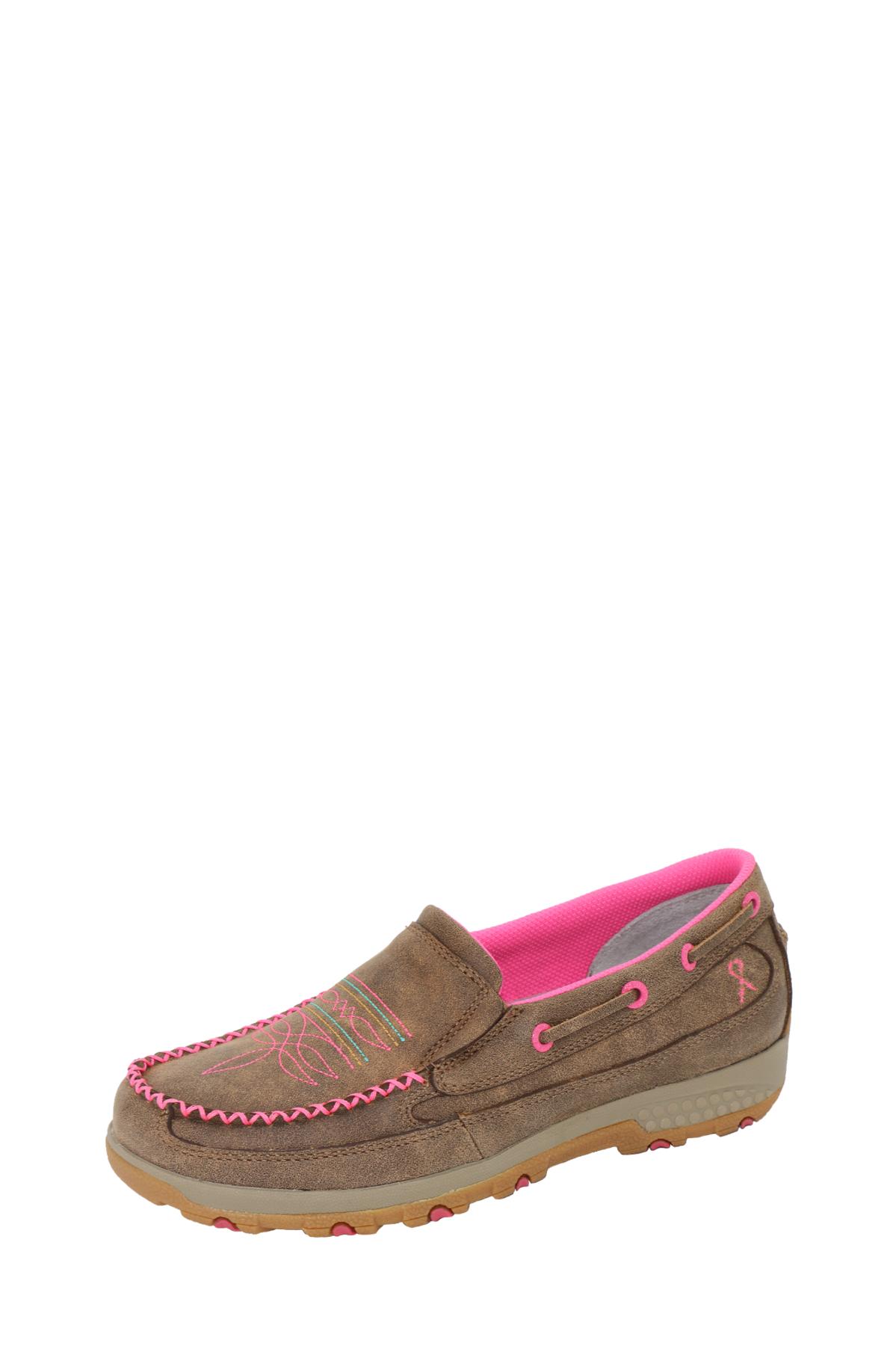 Women’s Pink Stitch Cellstretch® Mocs Slip On
