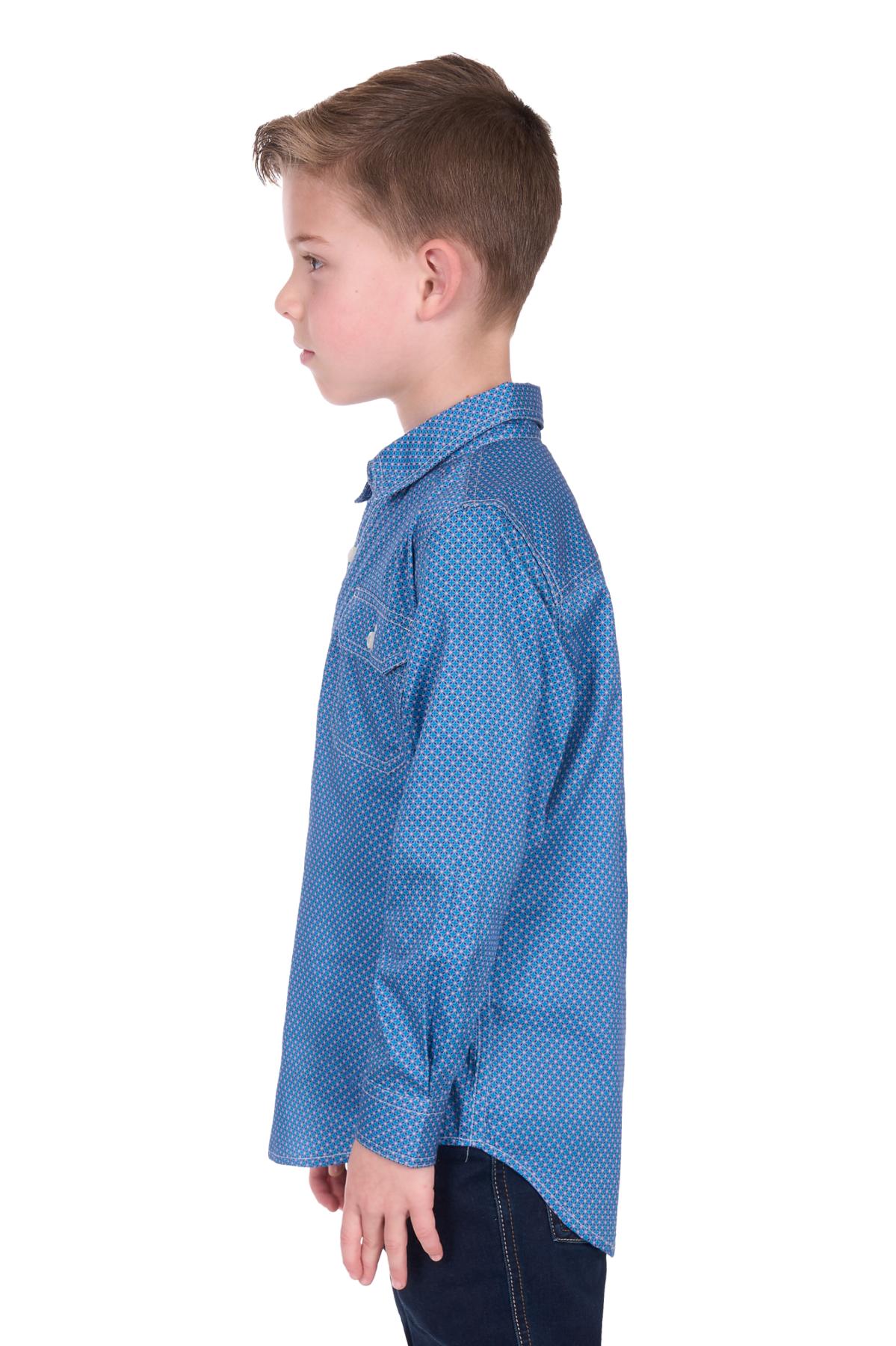 Kid’s Holden Half Placket Long Sleeve Shirt