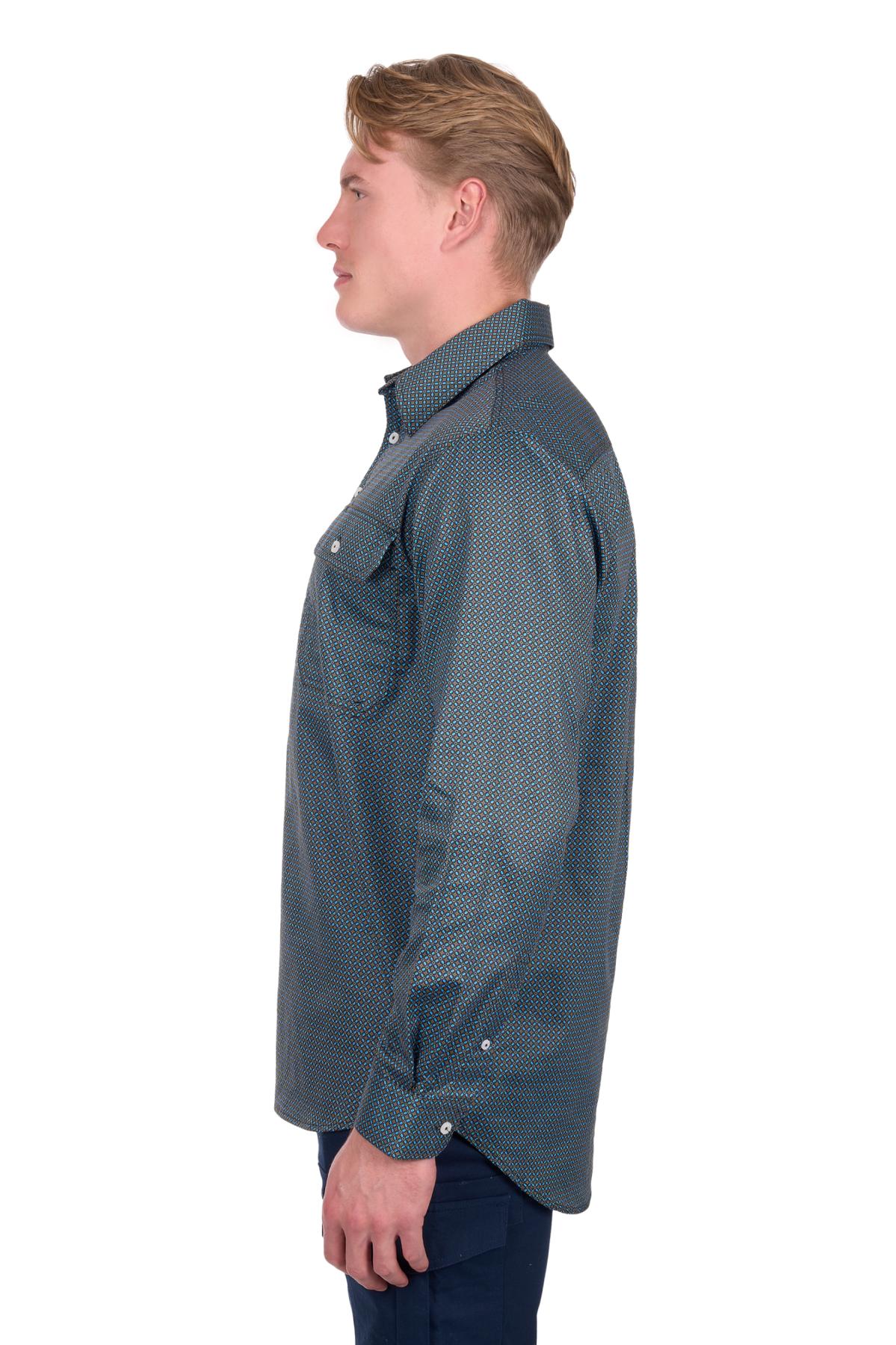 Men’s Blake Half Placket Long Sleeve Shirt