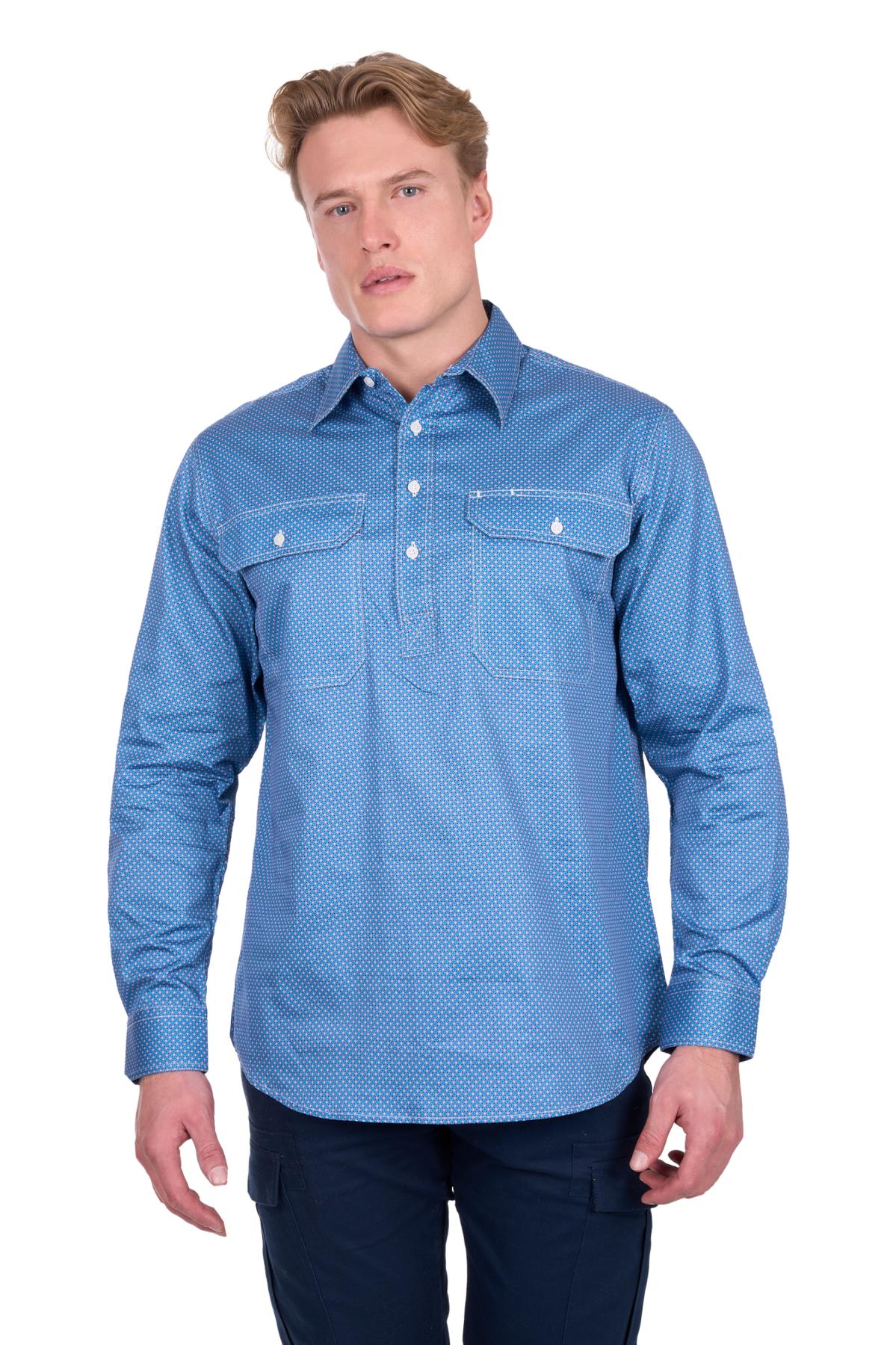 Men's Holden Half Placket Long Sleeve Shirt