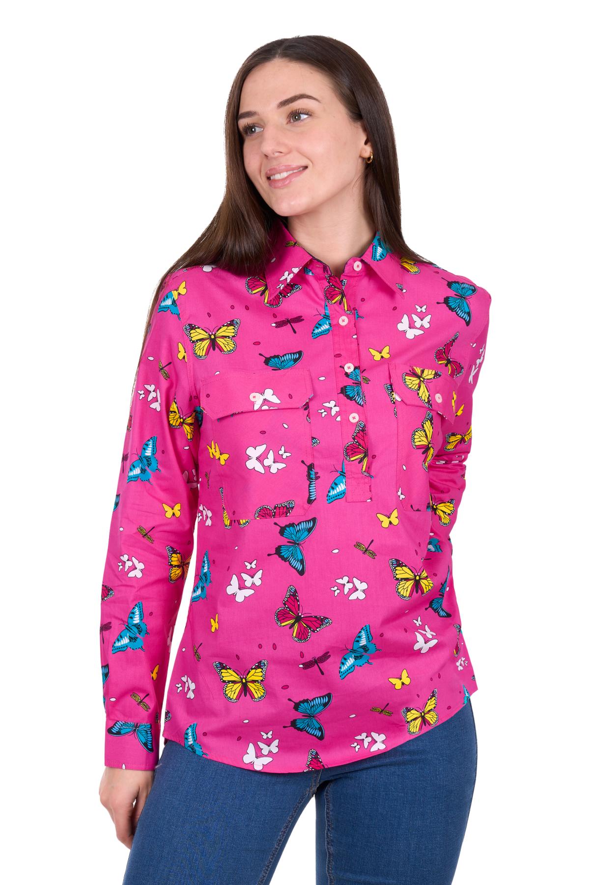 Women's Giselle Half Placket Long Sleeve Shirt