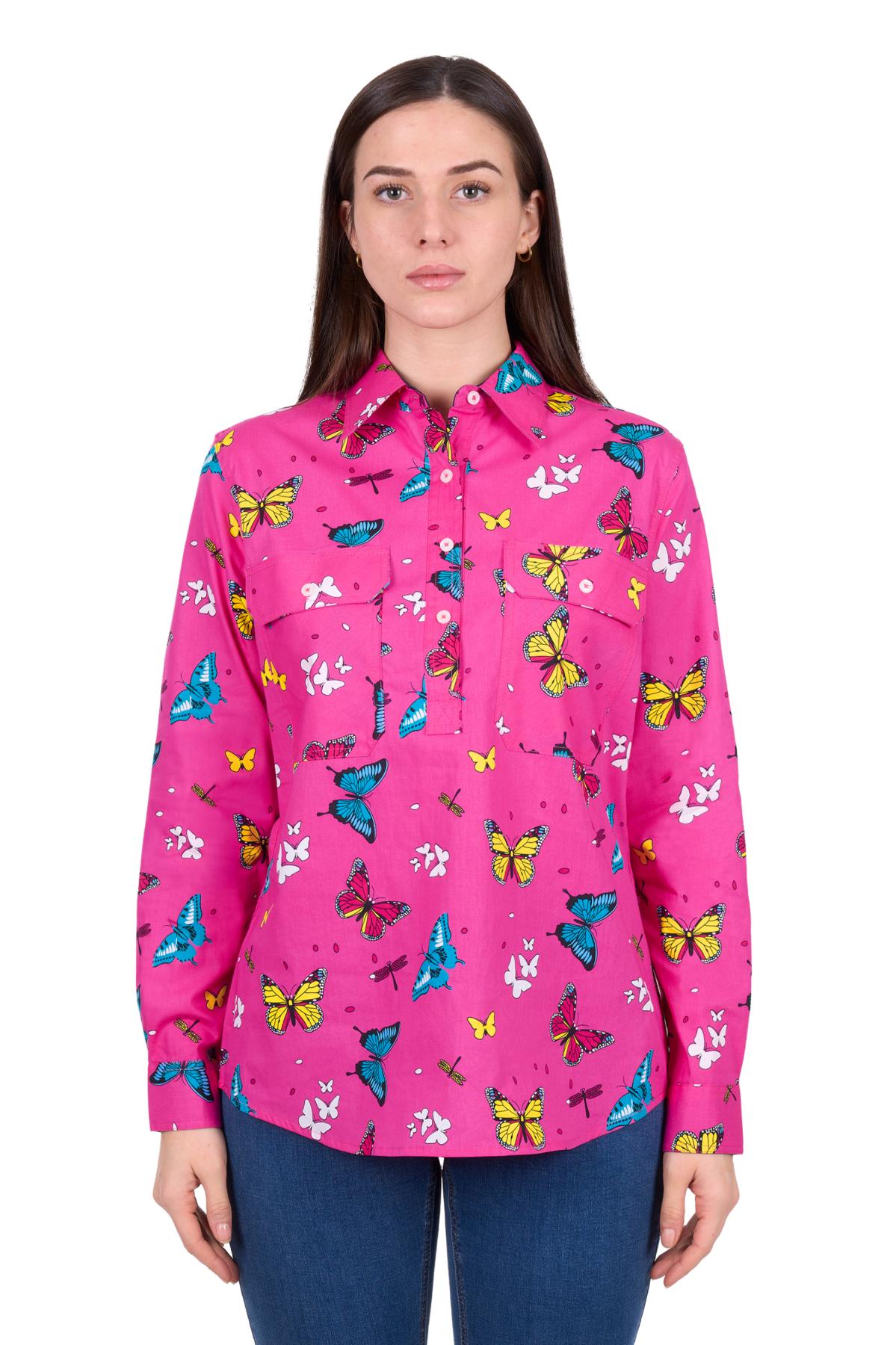 Women's Giselle Half Placket Long Sleeve Shirt