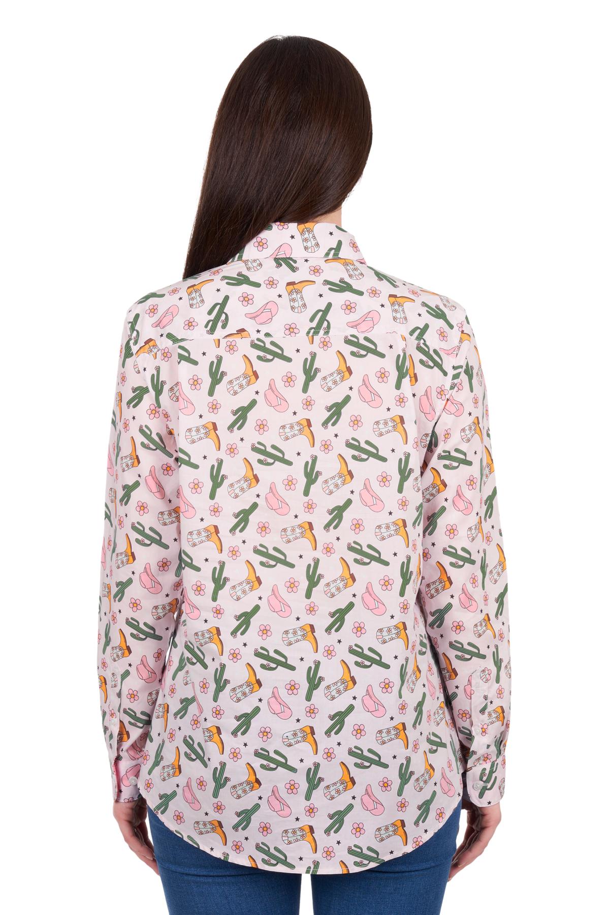 Women's Cleo Half Placket Long Sleeve Shirt