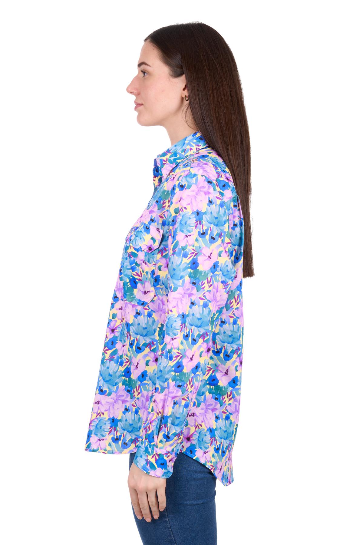 Women's Trixie Half Placket Long Sleeve Shirt