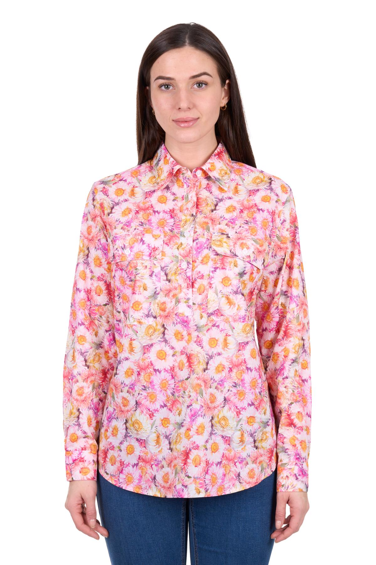 Women's Samira Half Placket Long Sleeve Shirt