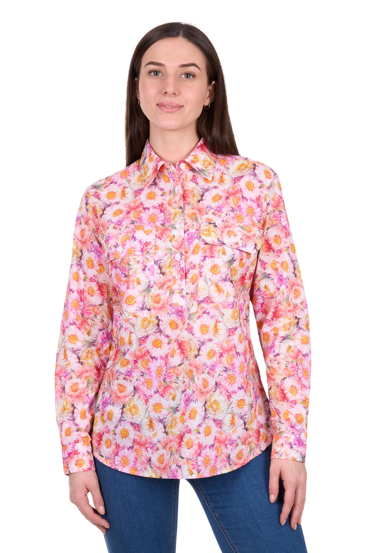 Women's Samira Half Placket Long Sleeve Shirt