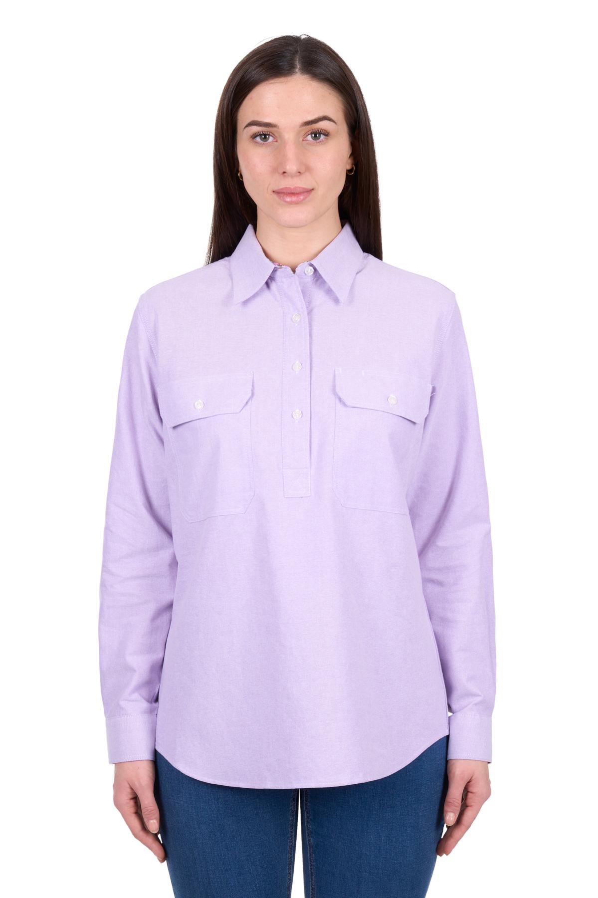 Women's Ginny Half Placket Long Sleeve Shirt