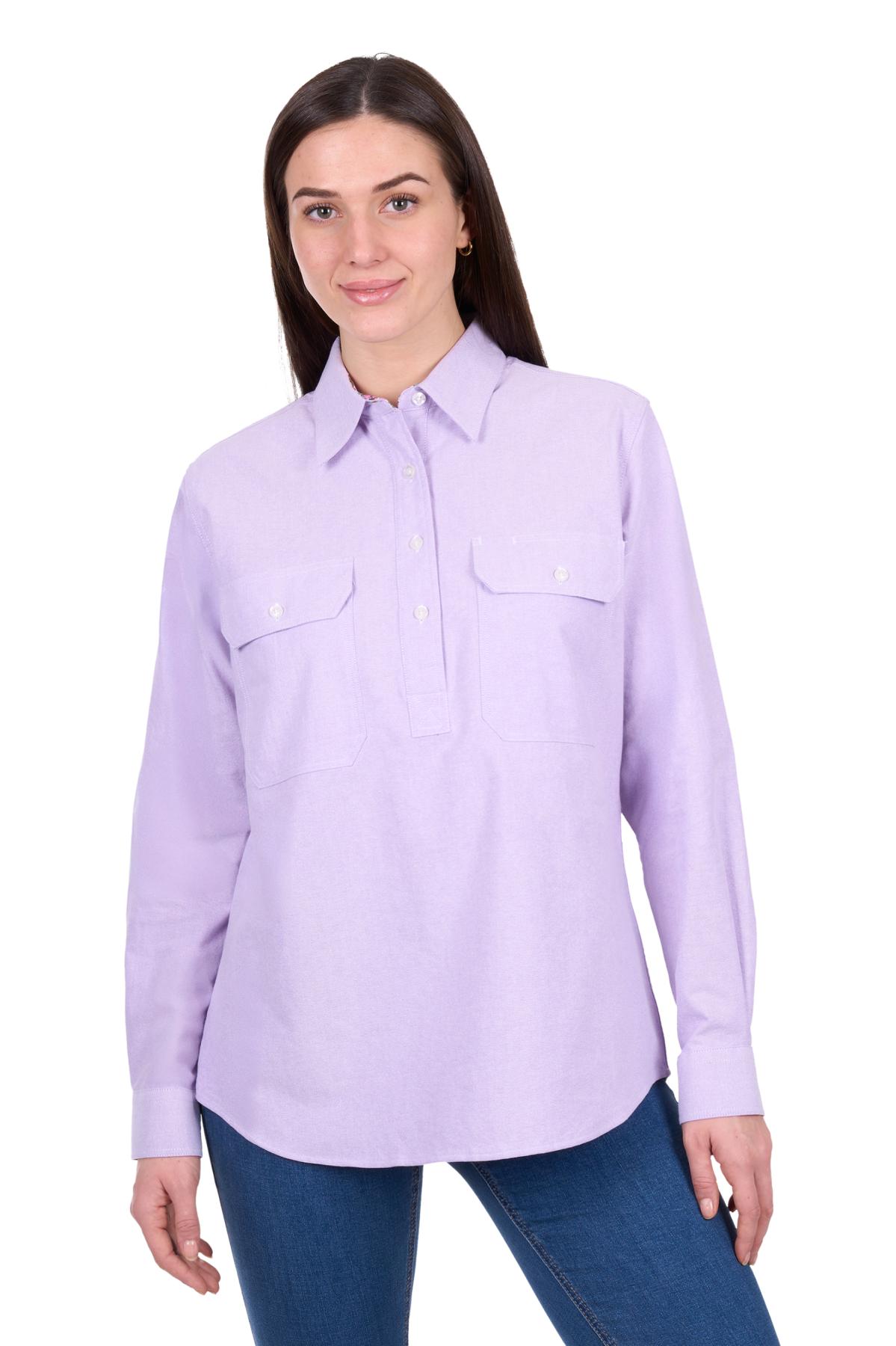 Women's Ginny Half Placket Long Sleeve Shirt