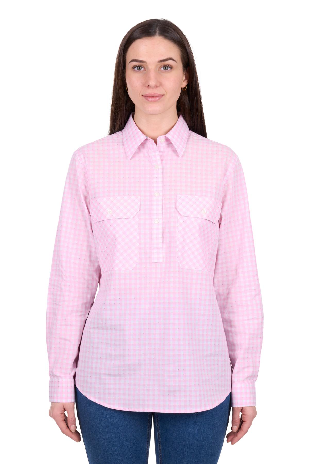 Women's Clara Half Placket Long Sleeve Shirt
