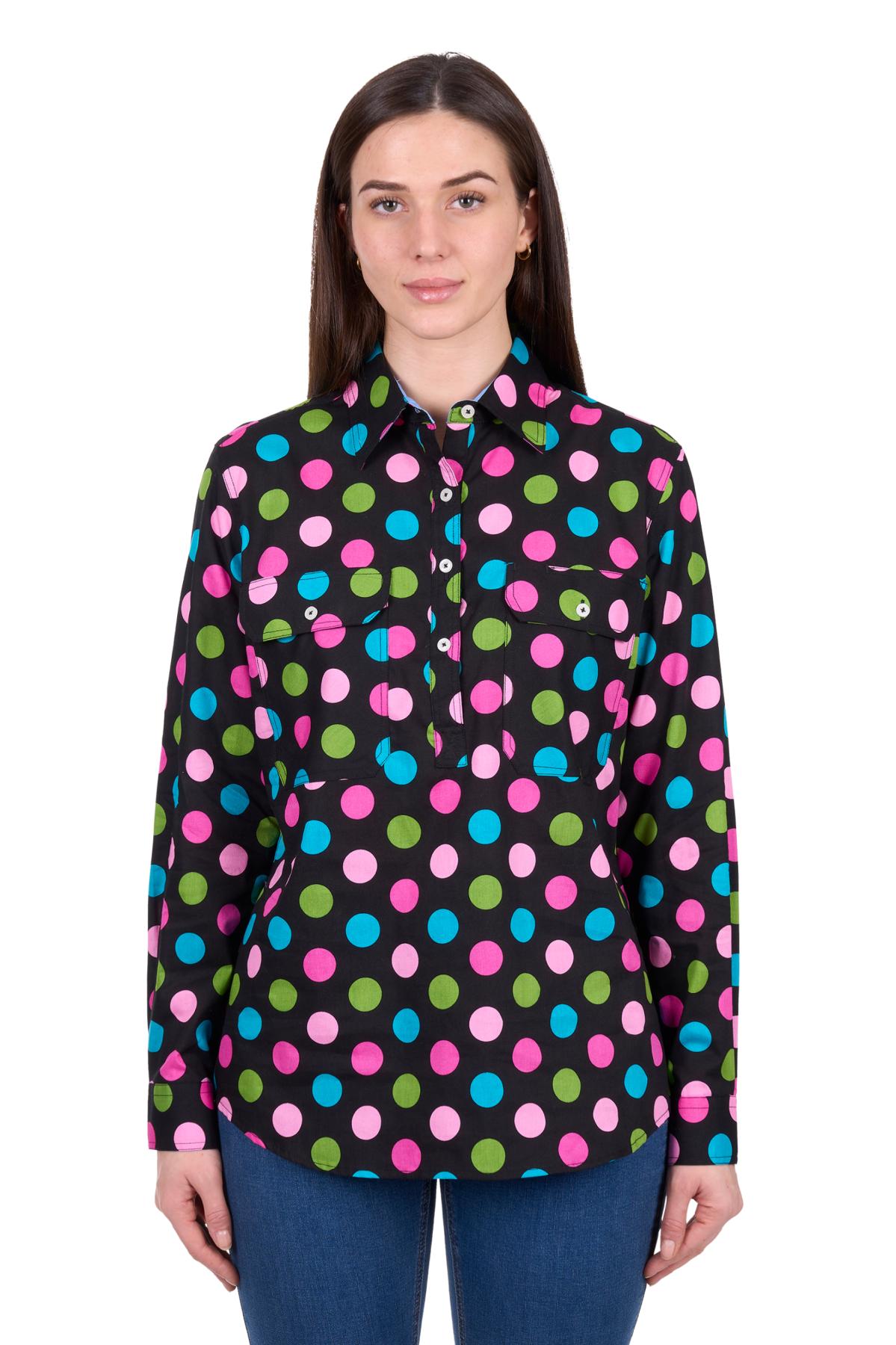 Women's Rena Half Placket Long Sleeve Shirt