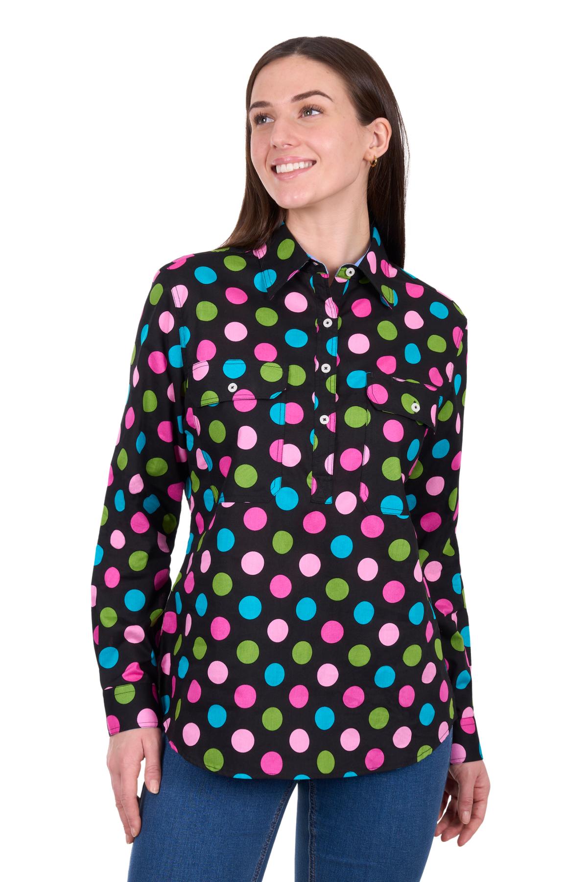Women's Rena Half Placket Long Sleeve Shirt
