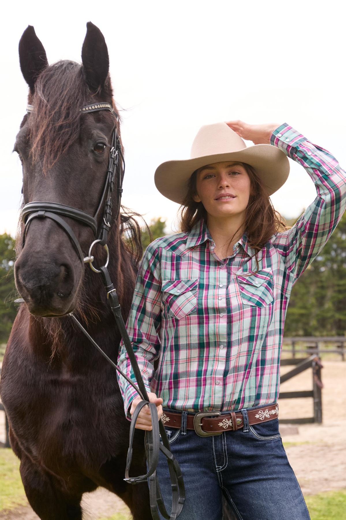 Women’s Nicola Check Western Long Sleeve Shirt