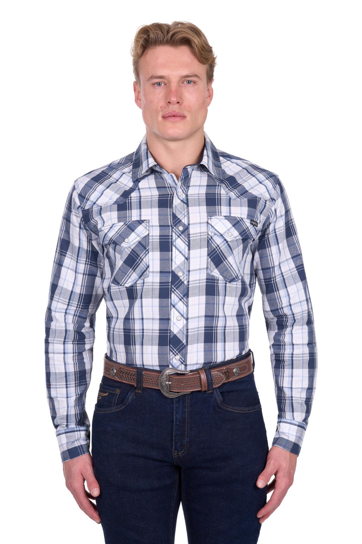 Men’s Billy Check Western Long Sleeve Shirt