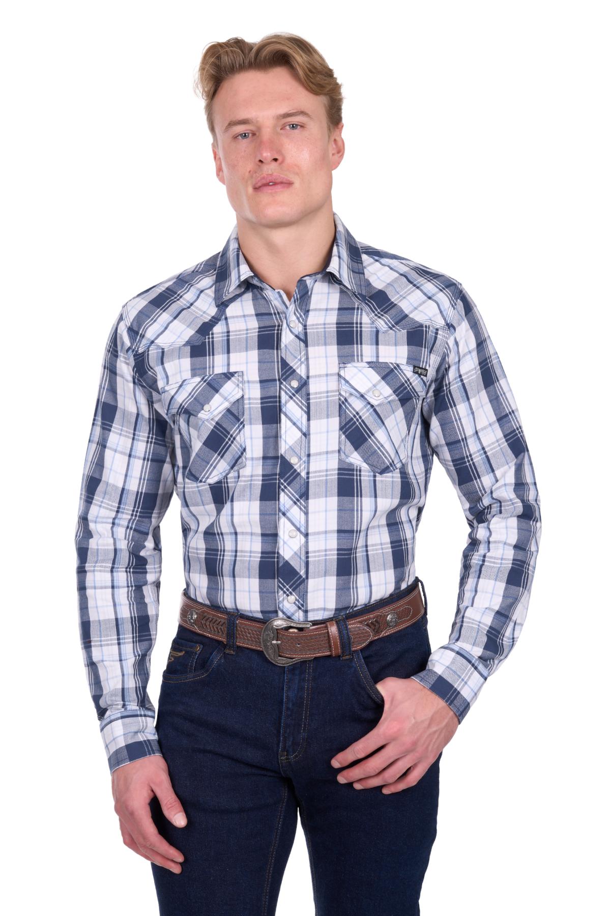 Men’s Billy Check Western Long Sleeve Shirt