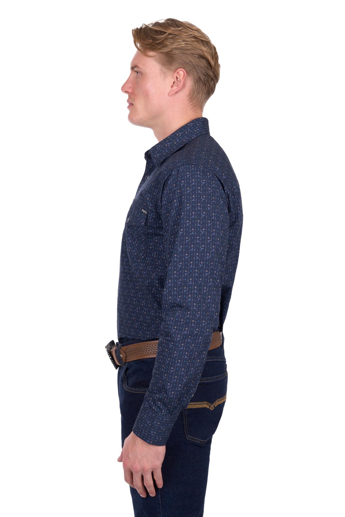 Men’s Marc Print Western Long Sleeve Shirt