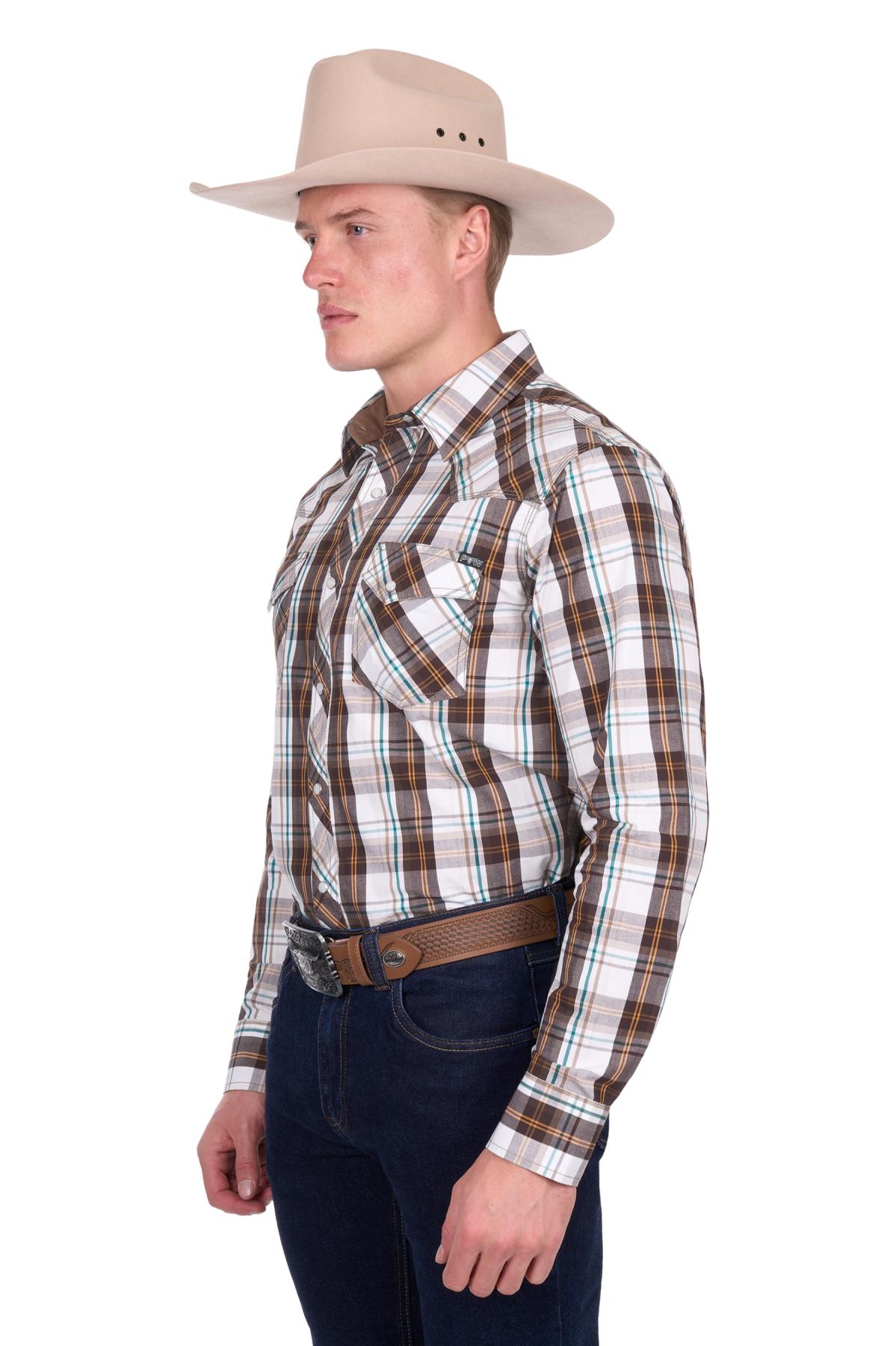 Men’s Roger Check Western Long Sleeve Shirt