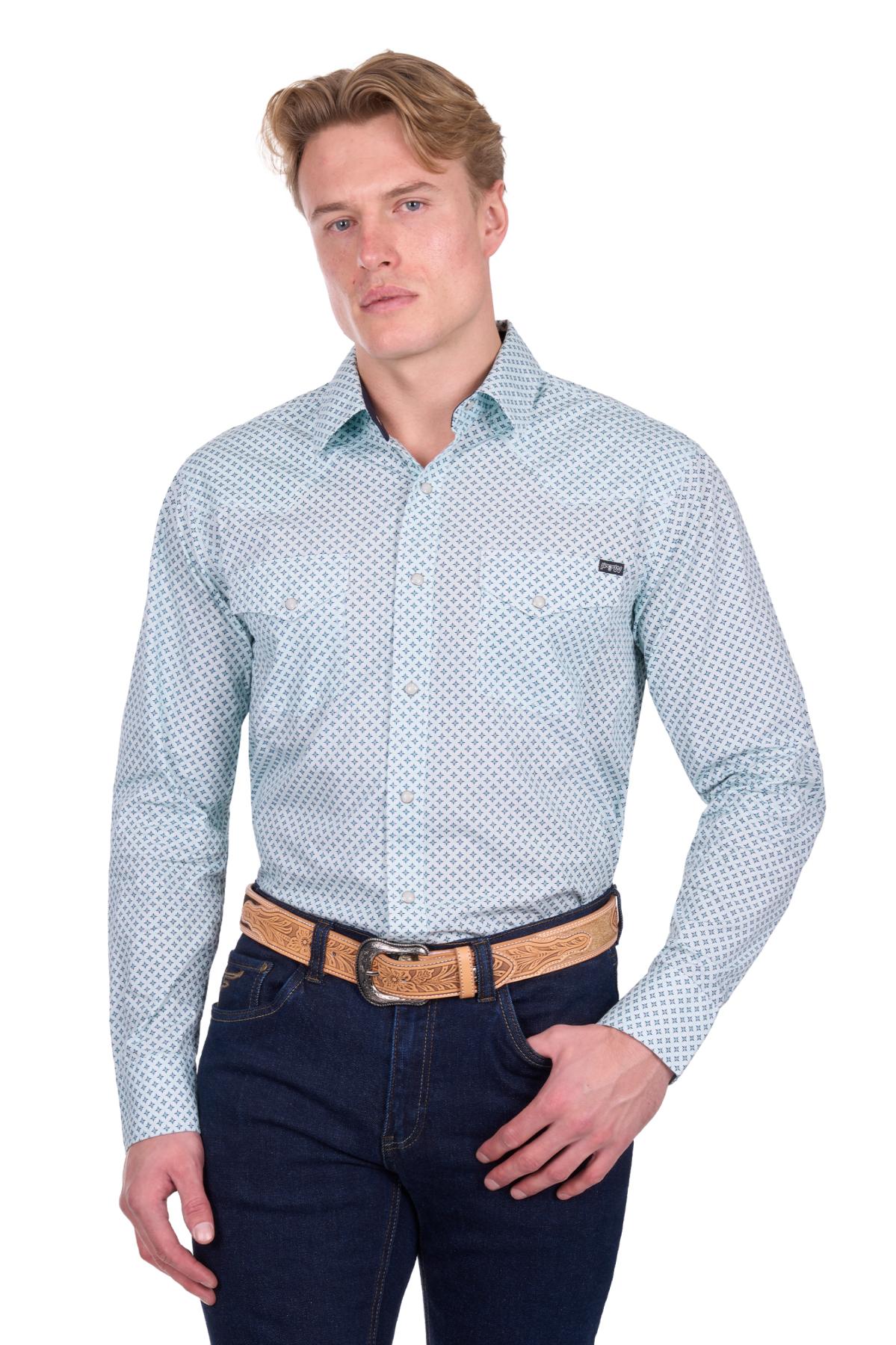 Men’s Gerald Print Western Long Sleeve Shirt