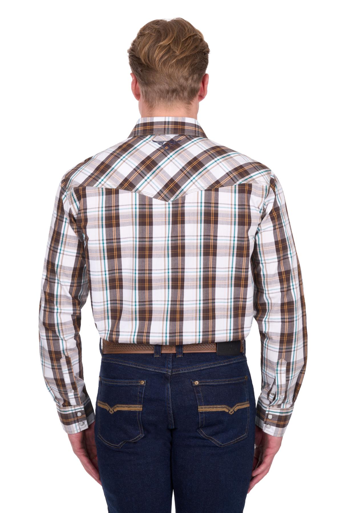 Men’s Roger Check Western Long Sleeve Shirt