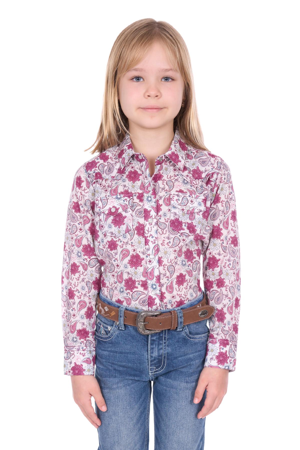 Girl’s Marsha Western Long Sleeve Shirt