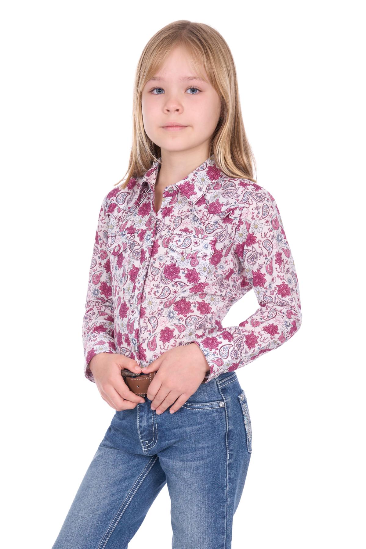 Girl’s Marsha Western Long Sleeve Shirt