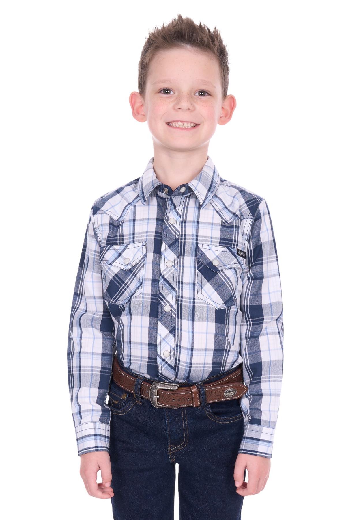 Boy’s Billy Check Western Long Sleeve Shirt