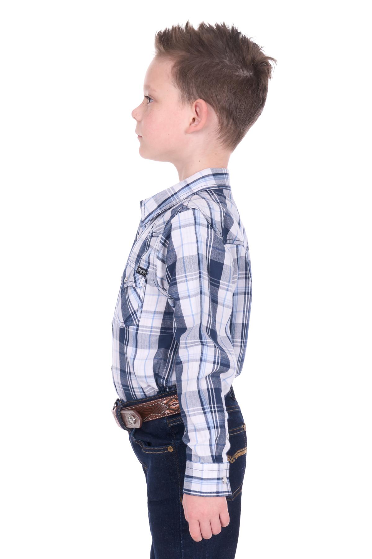 Boy’s Billy Check Western Long Sleeve Shirt