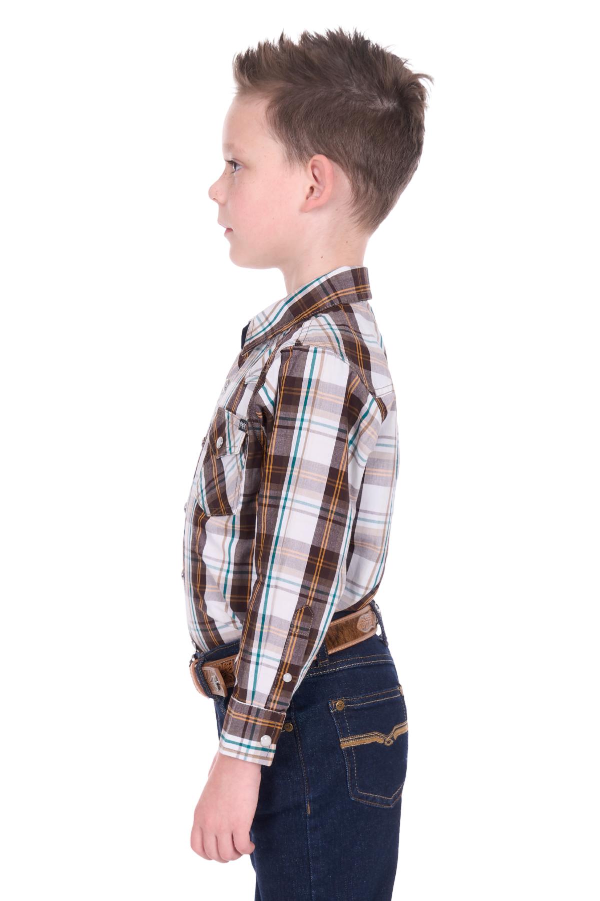 Boy’s Roger Check Western Long Sleeve Shirt