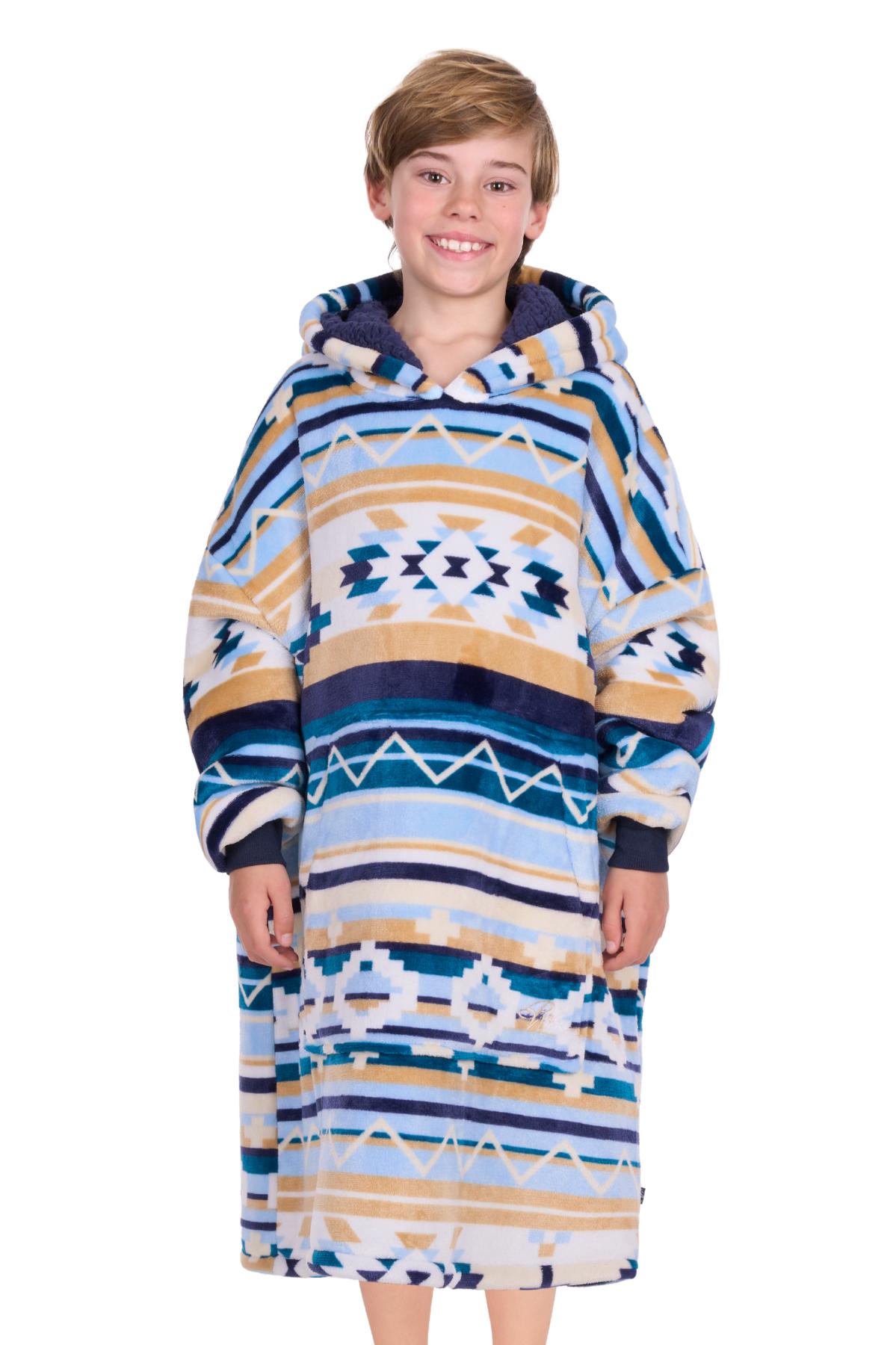 Kid’s Aztec Print Snuggle Hoodie