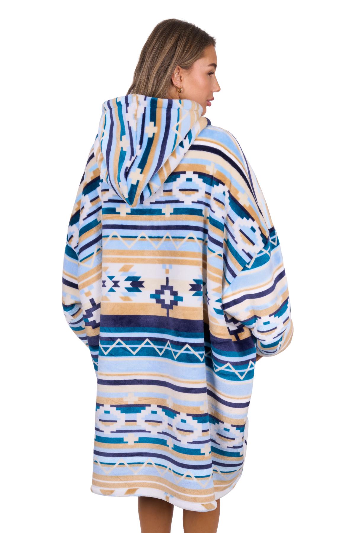 Adult’s Aztec Print Snuggle Hoodie