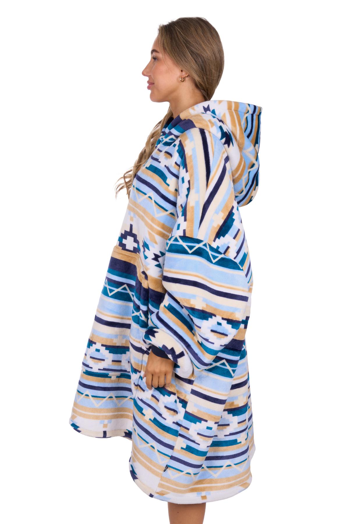 Adult’s Aztec Print Snuggle Hoodie
