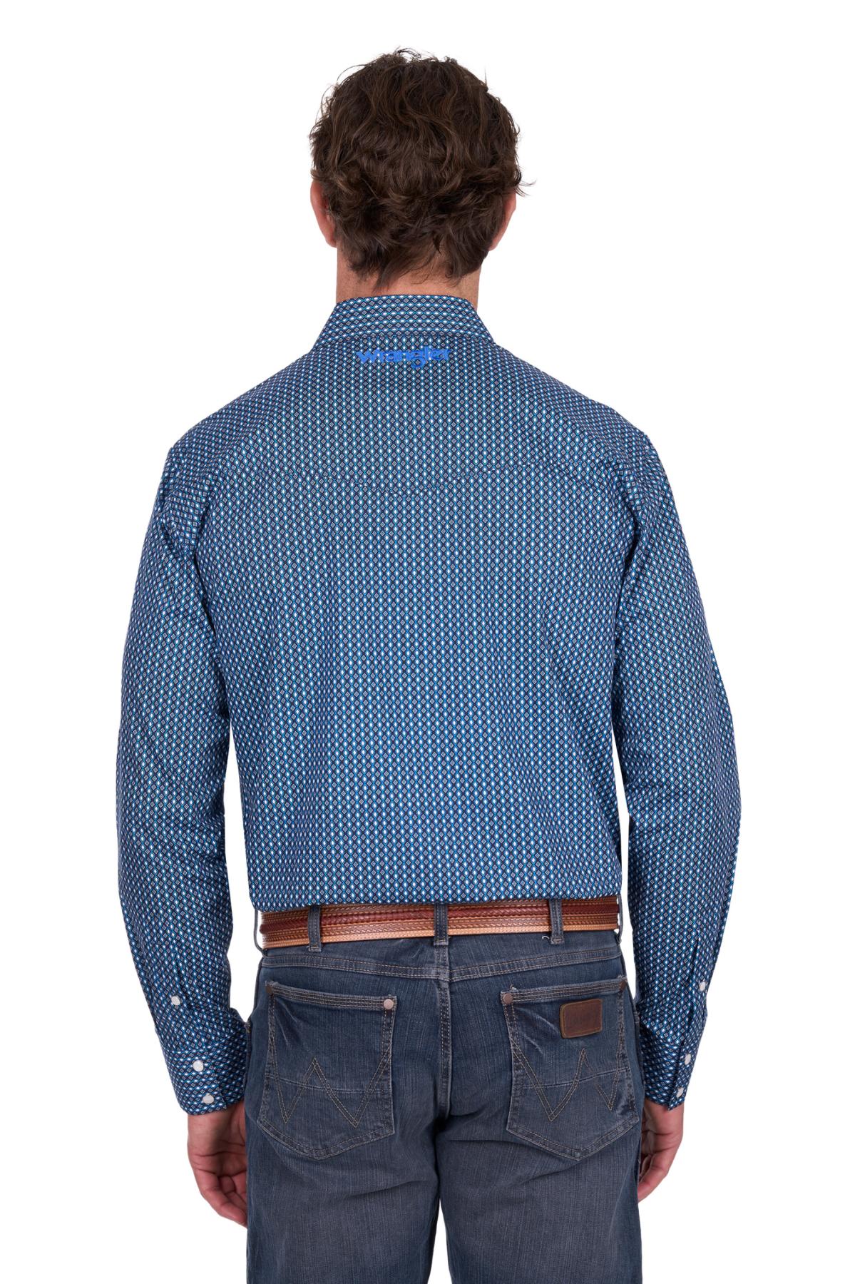 Men’s Kyle Print Logo Western Long Sleeve Shirt