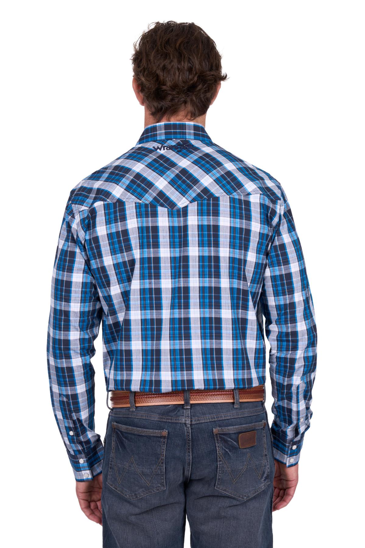 Men’s Tony Check Logo Western Long Sleeve Shirt
