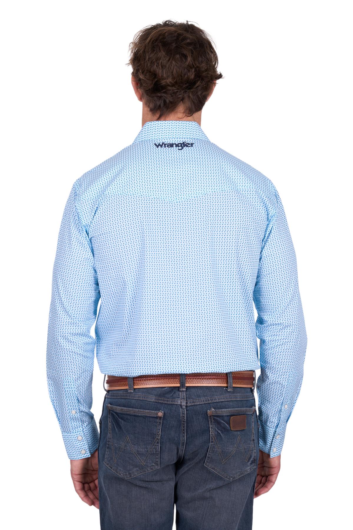 Men’s Lee Print Logo Western Long Sleeve Shirt