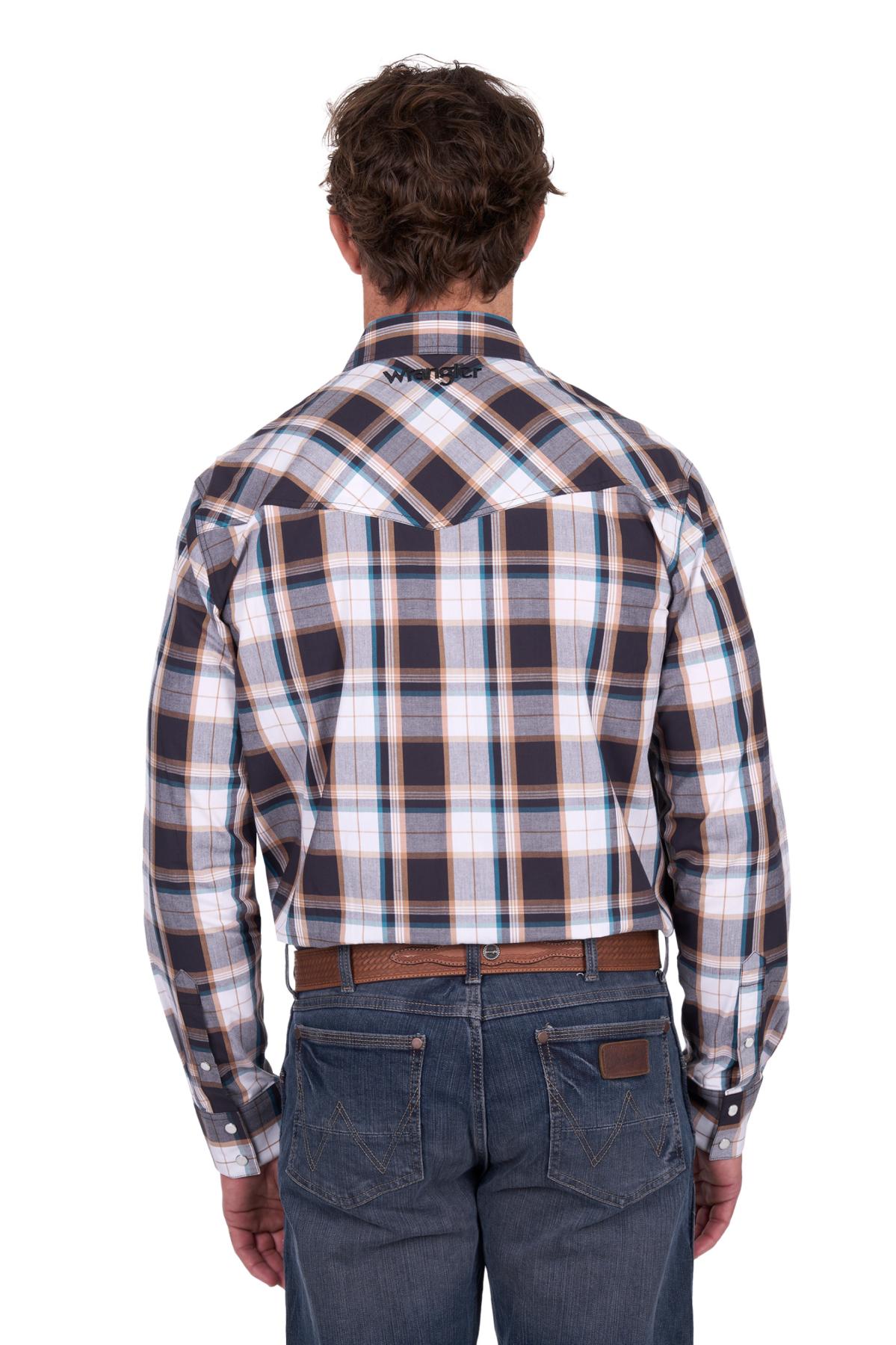 Men’s Ricky Check Embroidered Long Sleeve Shirt