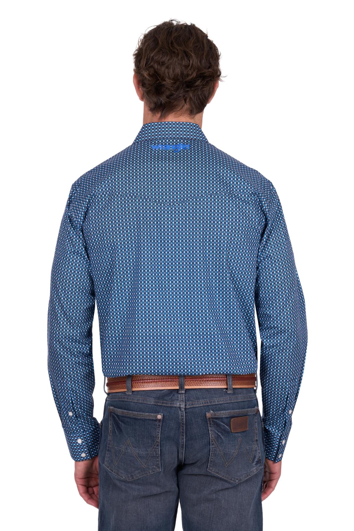 Men’s Kyle Print Western Long Sleeve Shirt