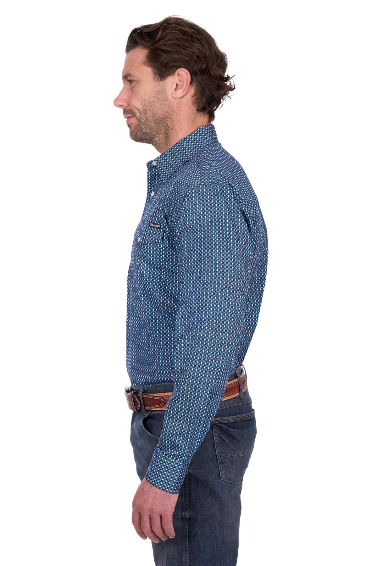 Men’s Kyle Print Western Long Sleeve Shirt