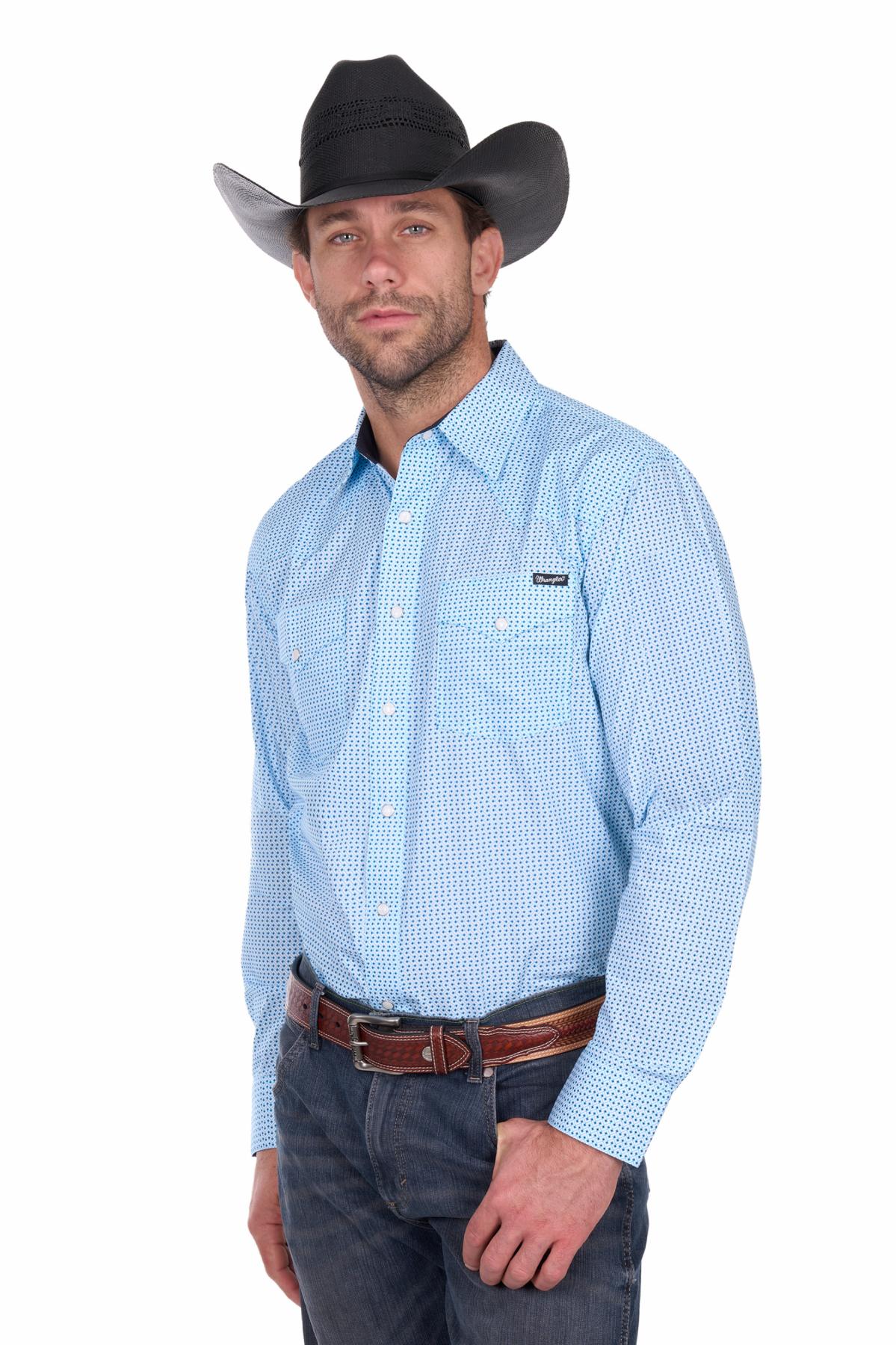 Men’s Lee Print Western Long Sleeve Shirt