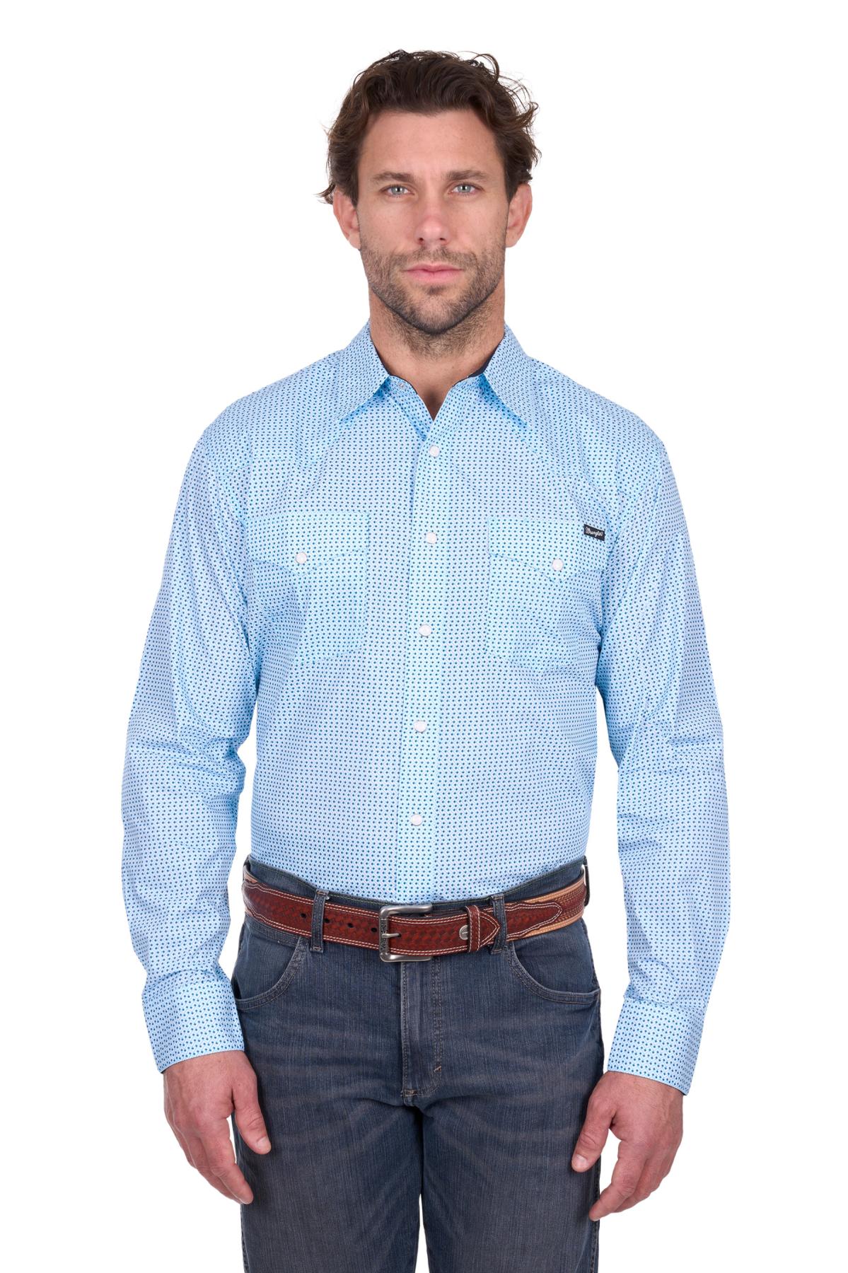 Men’s Lee Print Western Long Sleeve Shirt