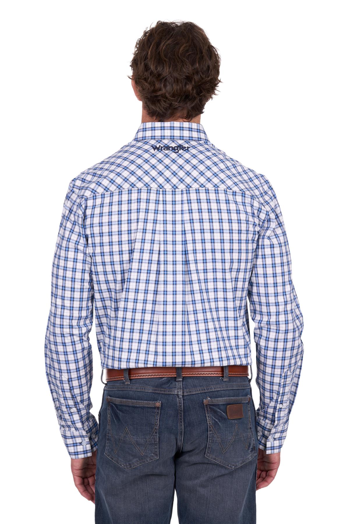 Men’s Bob Check Button Down Long Sleeve Shirt