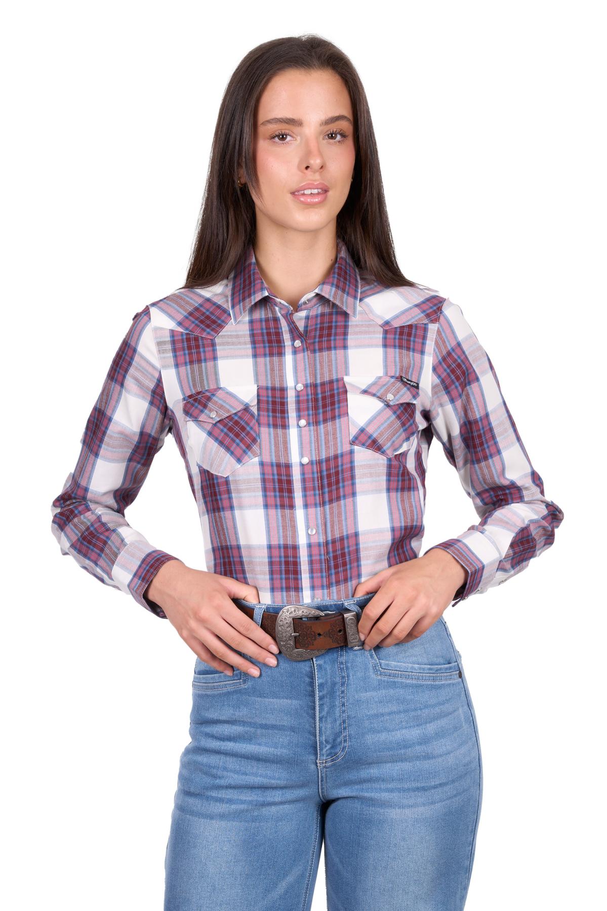 Women’s Jaclyn Check Western Long Sleeve Shirt