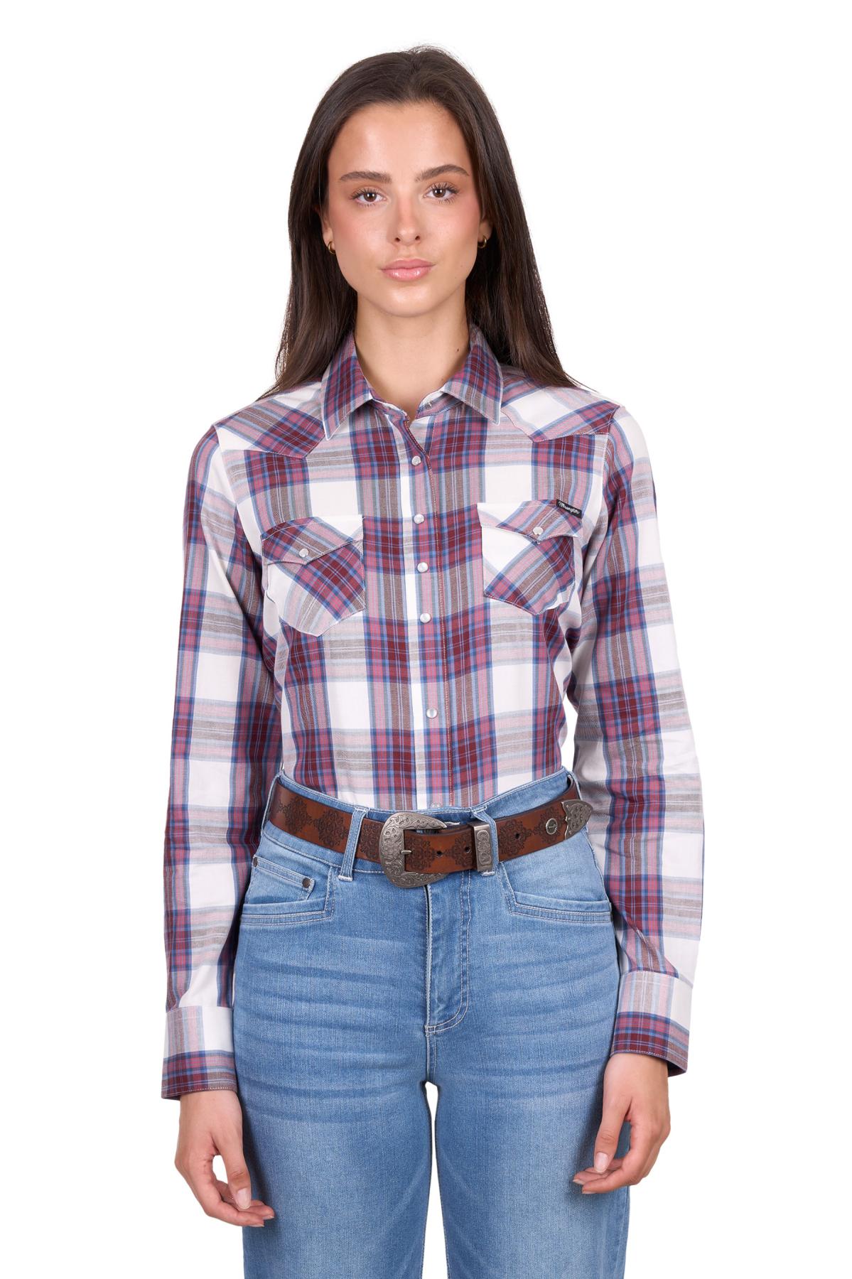 Women’s Jaclyn Check Western Long Sleeve Shirt