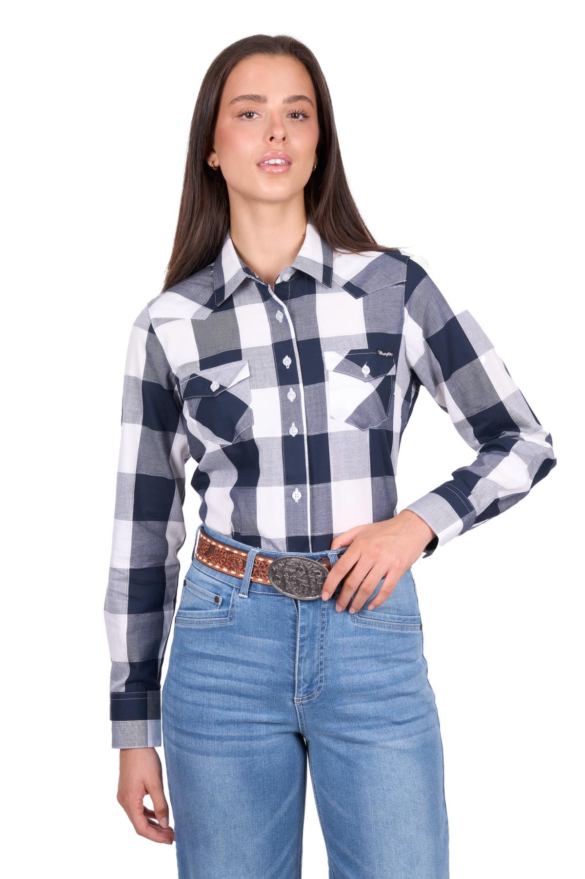 Women’s Jewell Check Western Long Sleeve Shirt