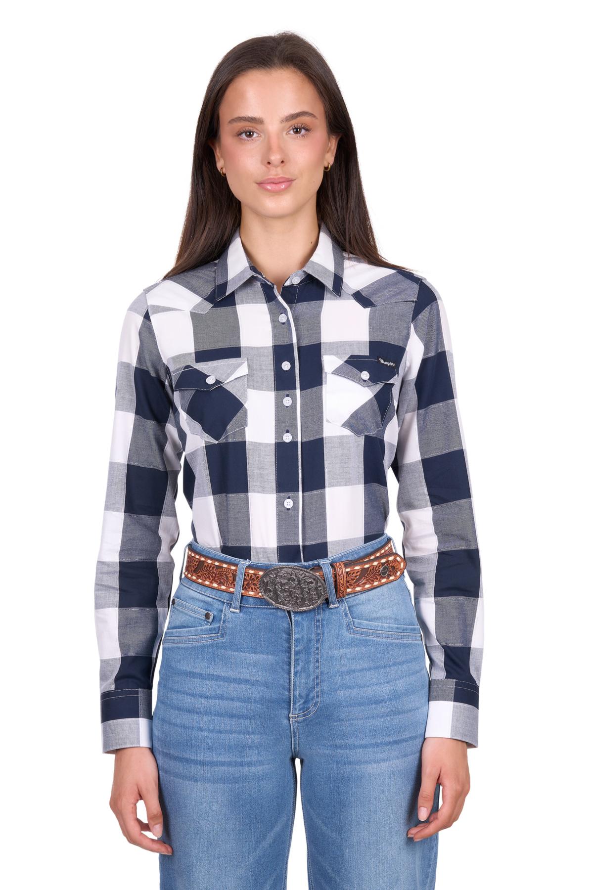 Women’s Jewell Check Western Long Sleeve Shirt
