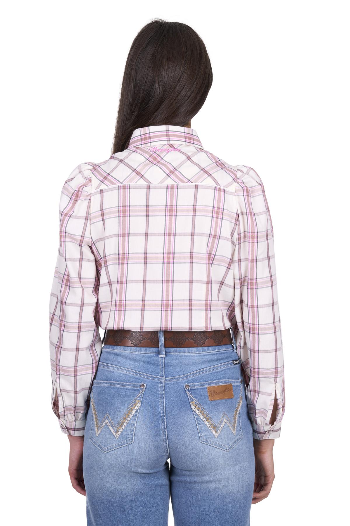 Women’s Henley Check Western Long Sleeve Shirt
